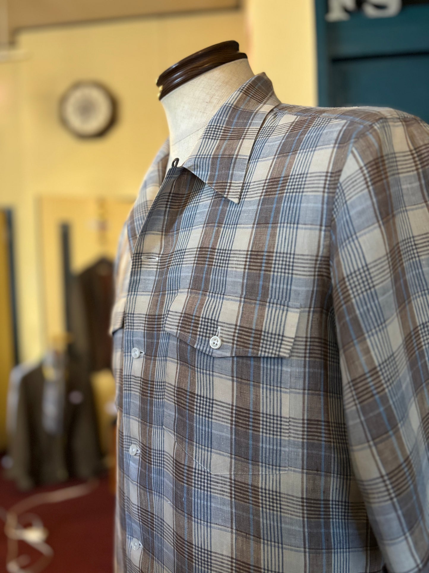 Les Leston 100% Linen Camp Col. Shirt