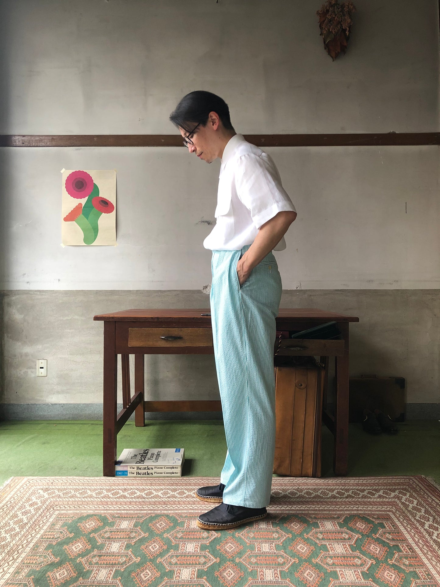 LES LESTON Clapton shirt / Spence Bryson linen / SMALL