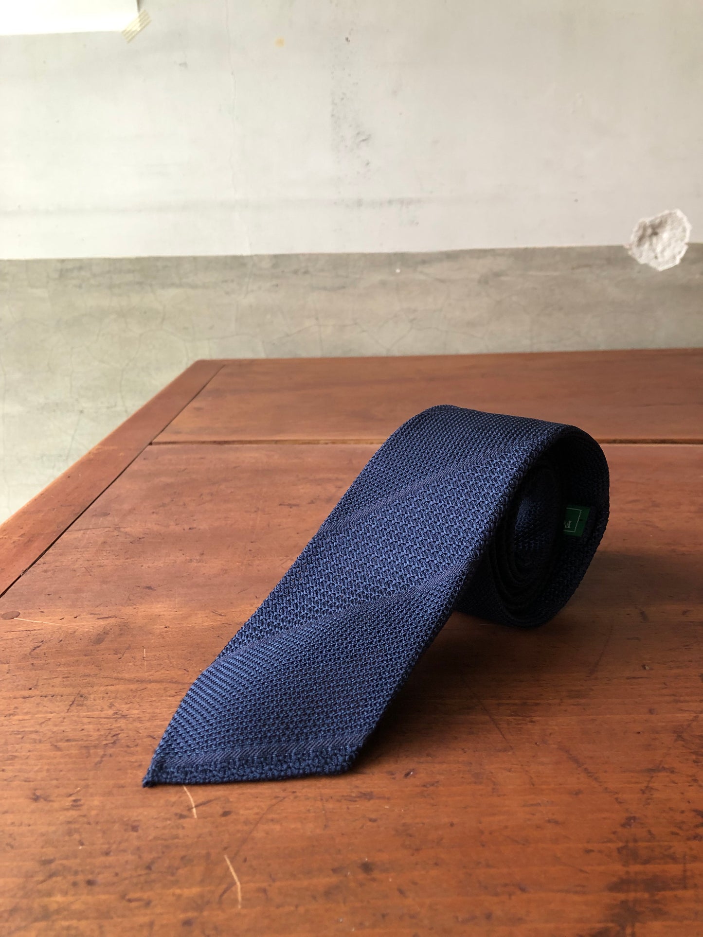 3 folds unlined Grenadine tie especially made for Foggy&Sunny