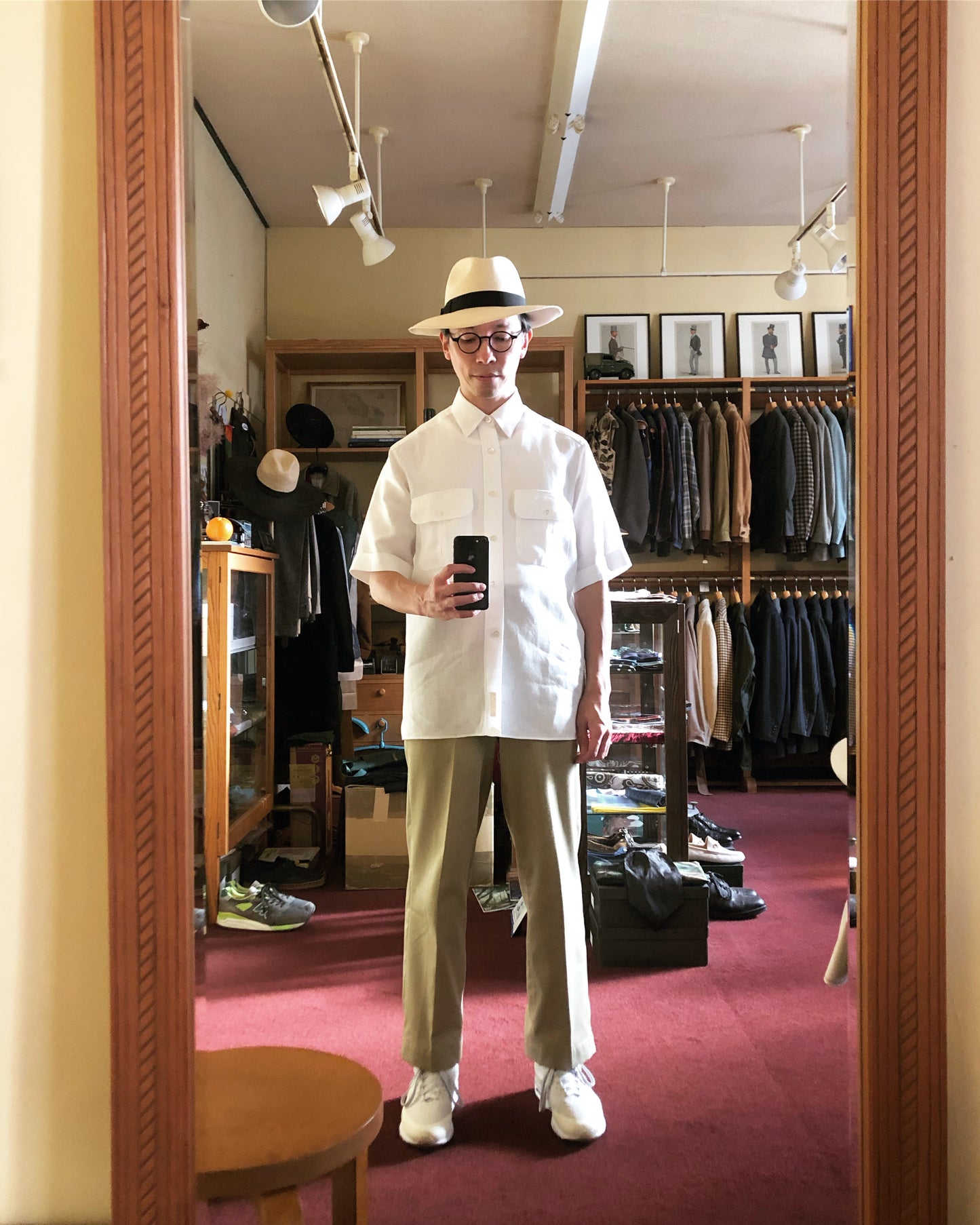 LES LESTON Clapton shirt / Spence Bryson linen / SMALL