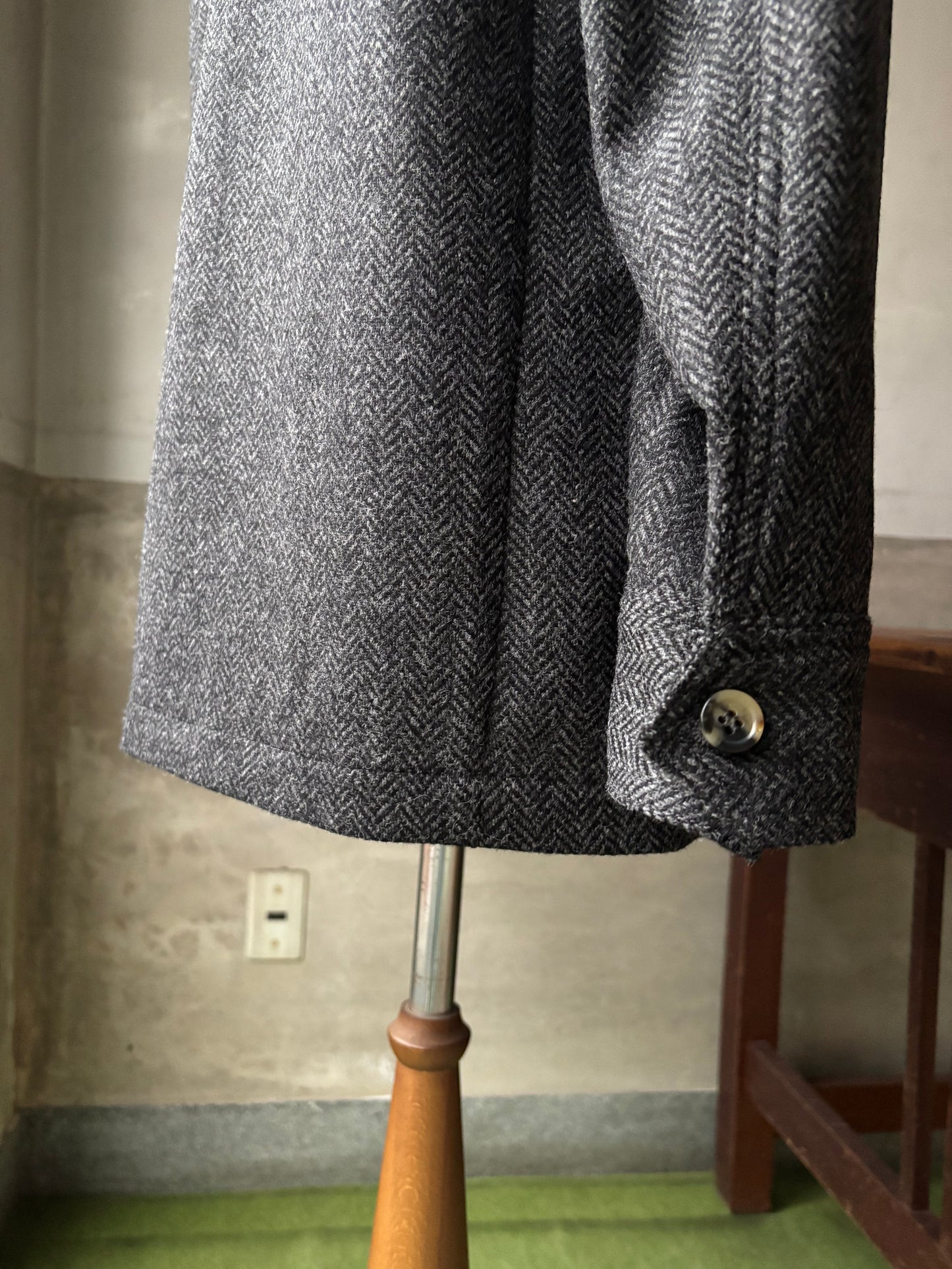 Fusto Gimeno Teba Jacket / Grey Herringbone / Size 52