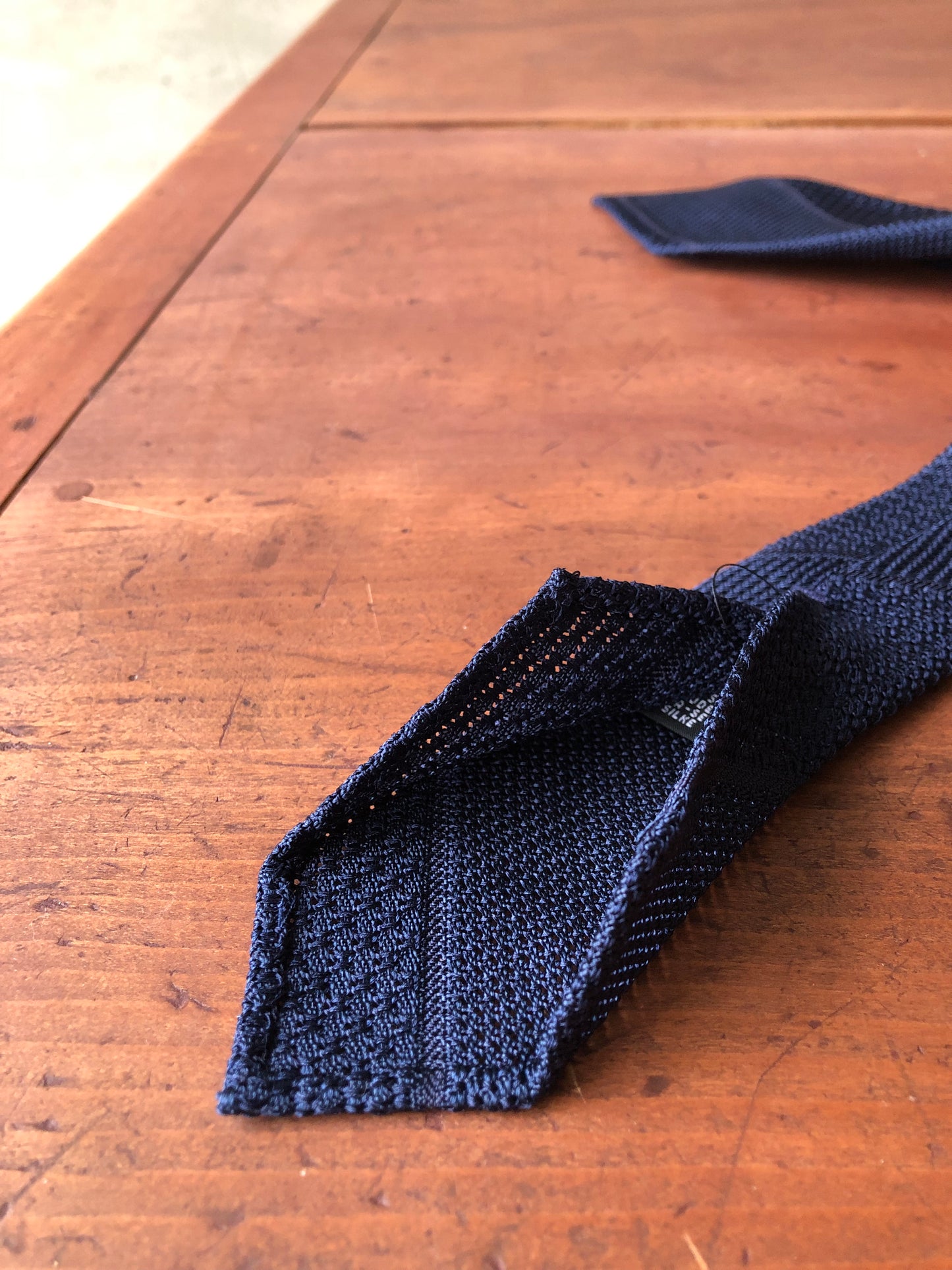 3 folds unlined Grenadine tie especially made for Foggy&Sunny