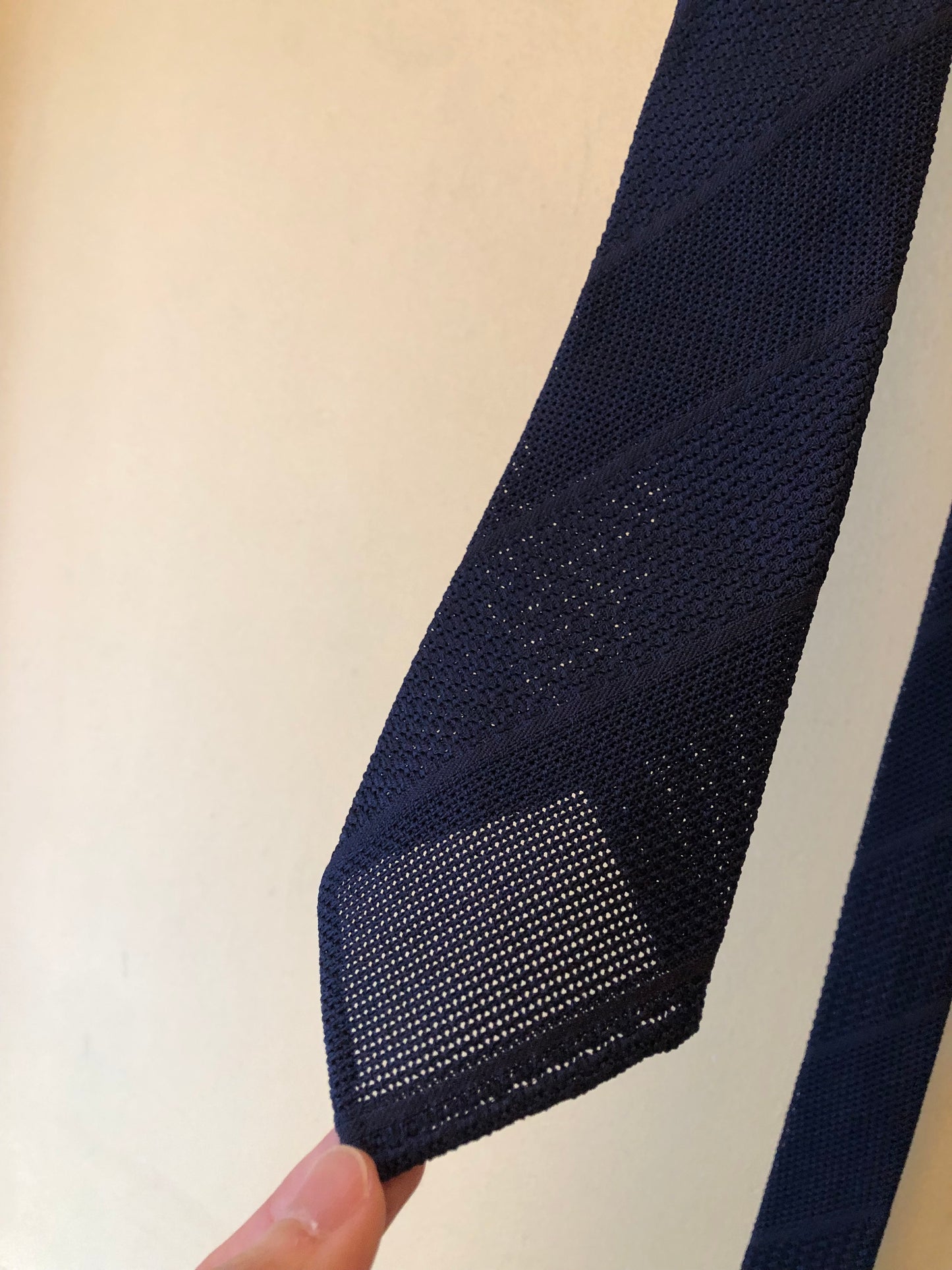 3 folds unlined Grenadine tie especially made for Foggy&Sunny