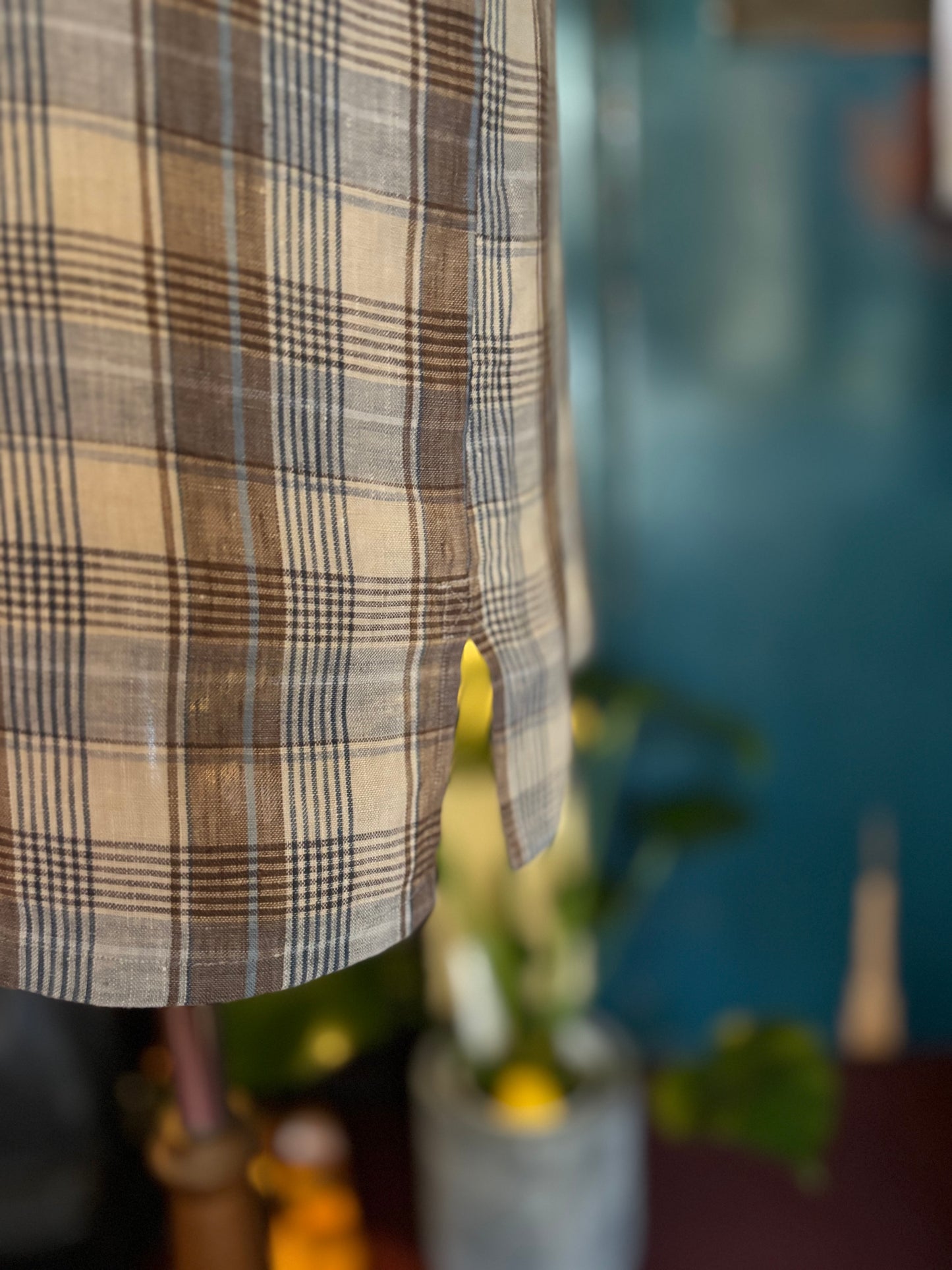 Les Leston 100% Linen Camp Col. Shirt