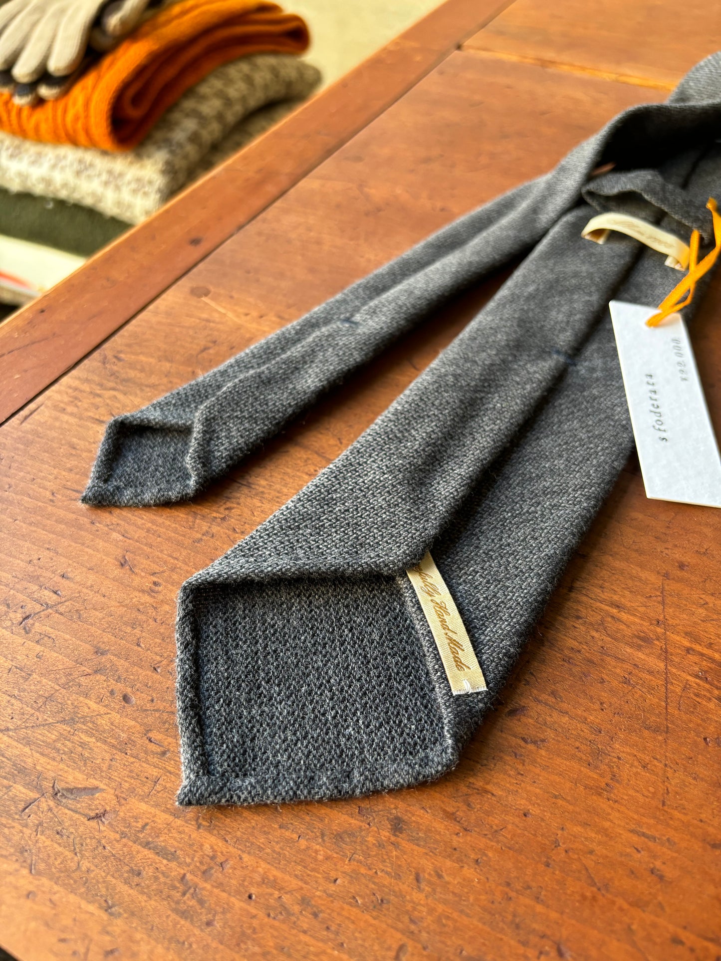 Albeni Milano / Wool Unlined 3fold Tie