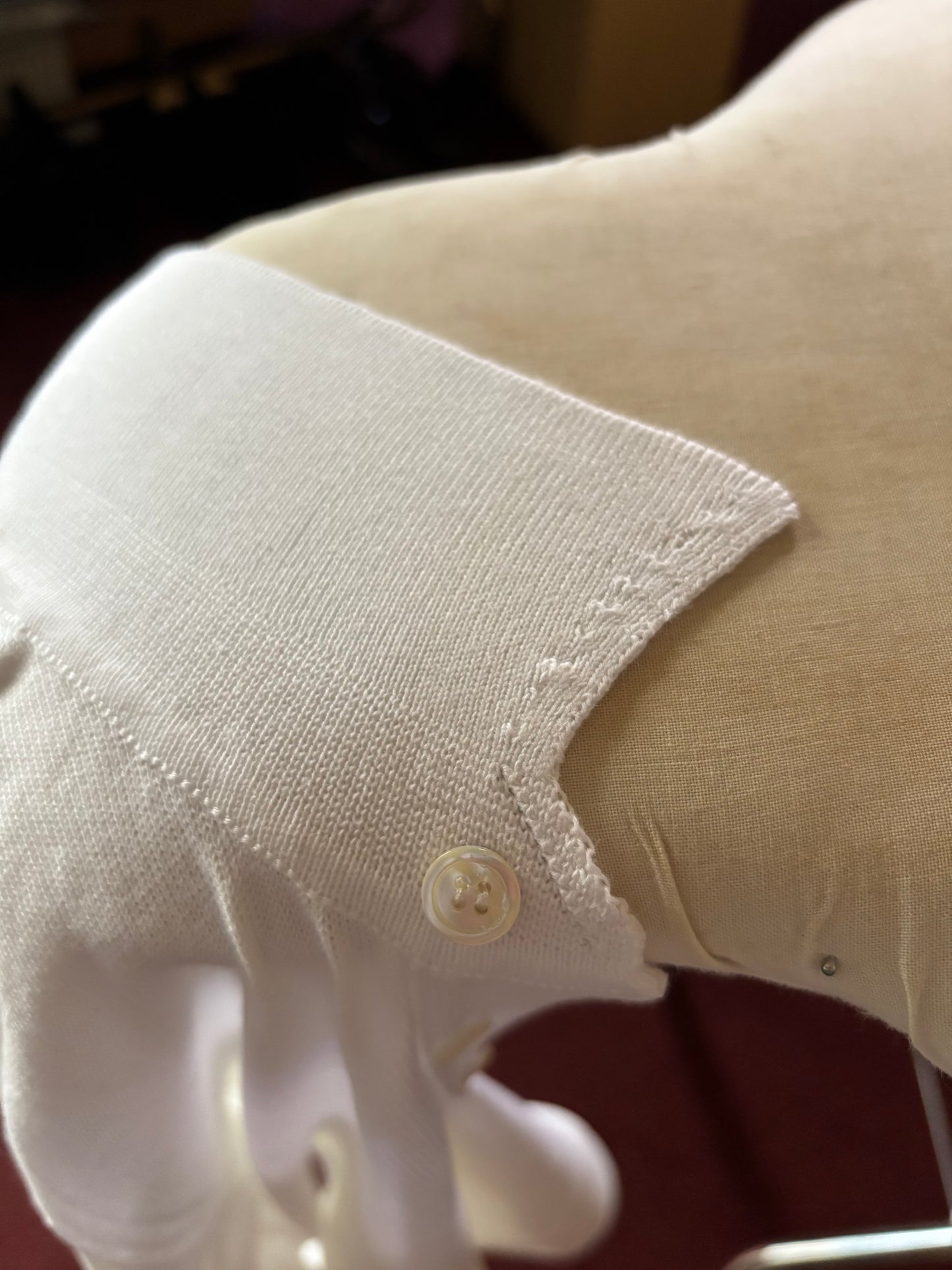 William Lockie small collor polo / White