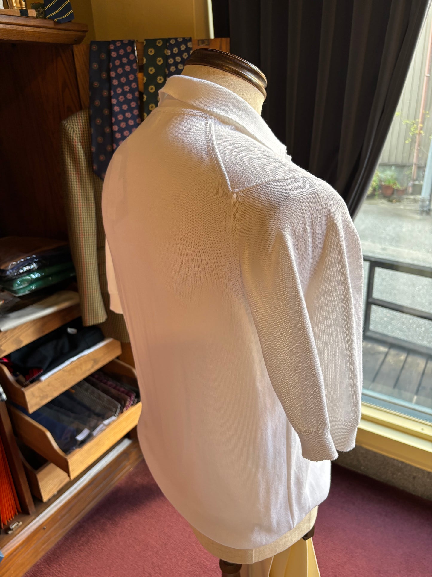 William Lockie small collor polo / White