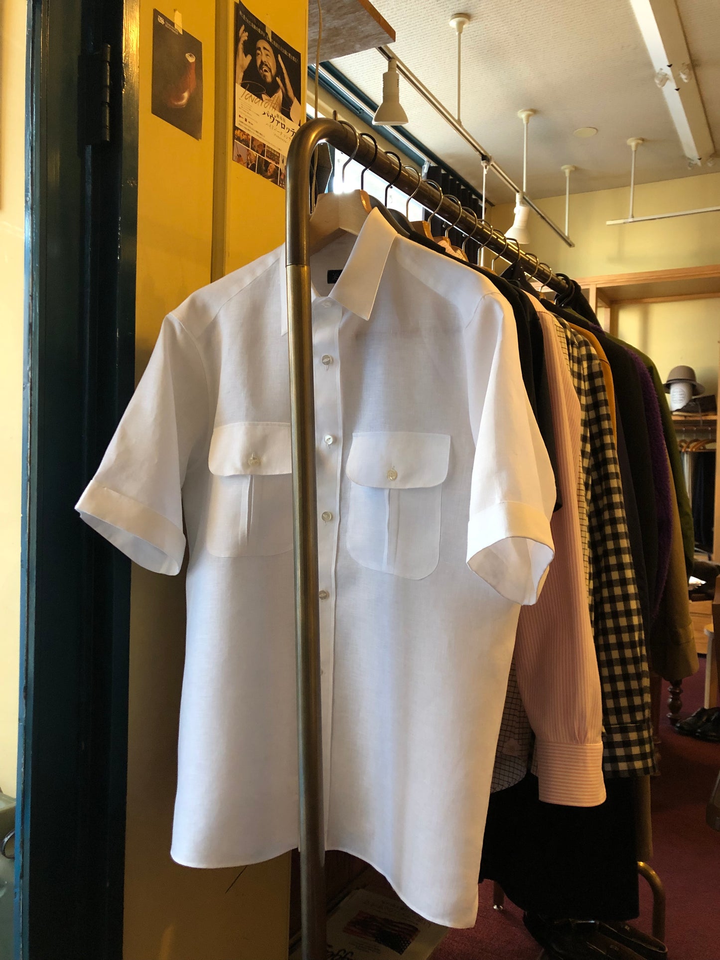 LES LESTON Clapton shirt / Spence Bryson linen / SMALL