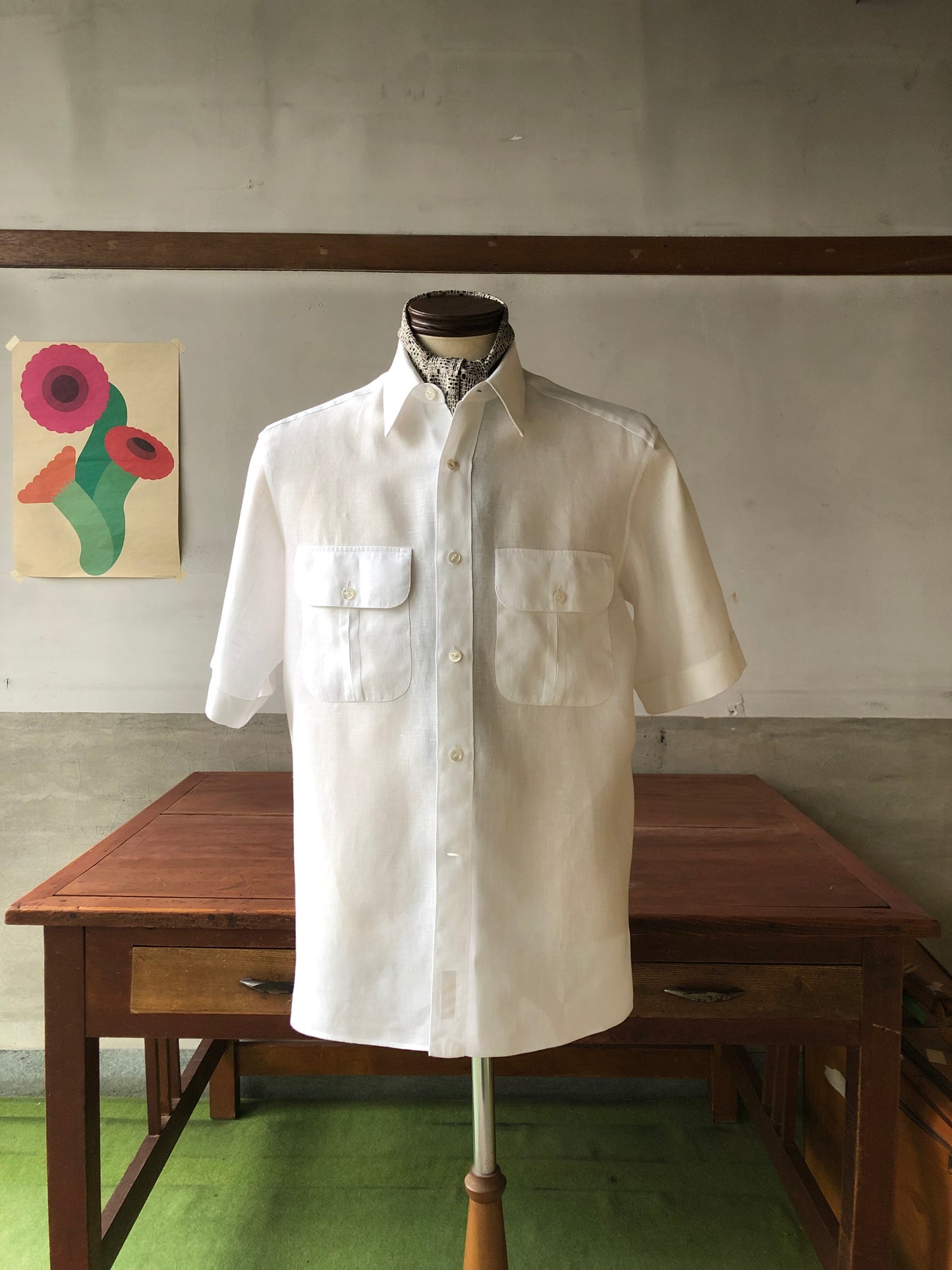 LES LESTON Clapton shirt / Spence Bryson linen / SMALL