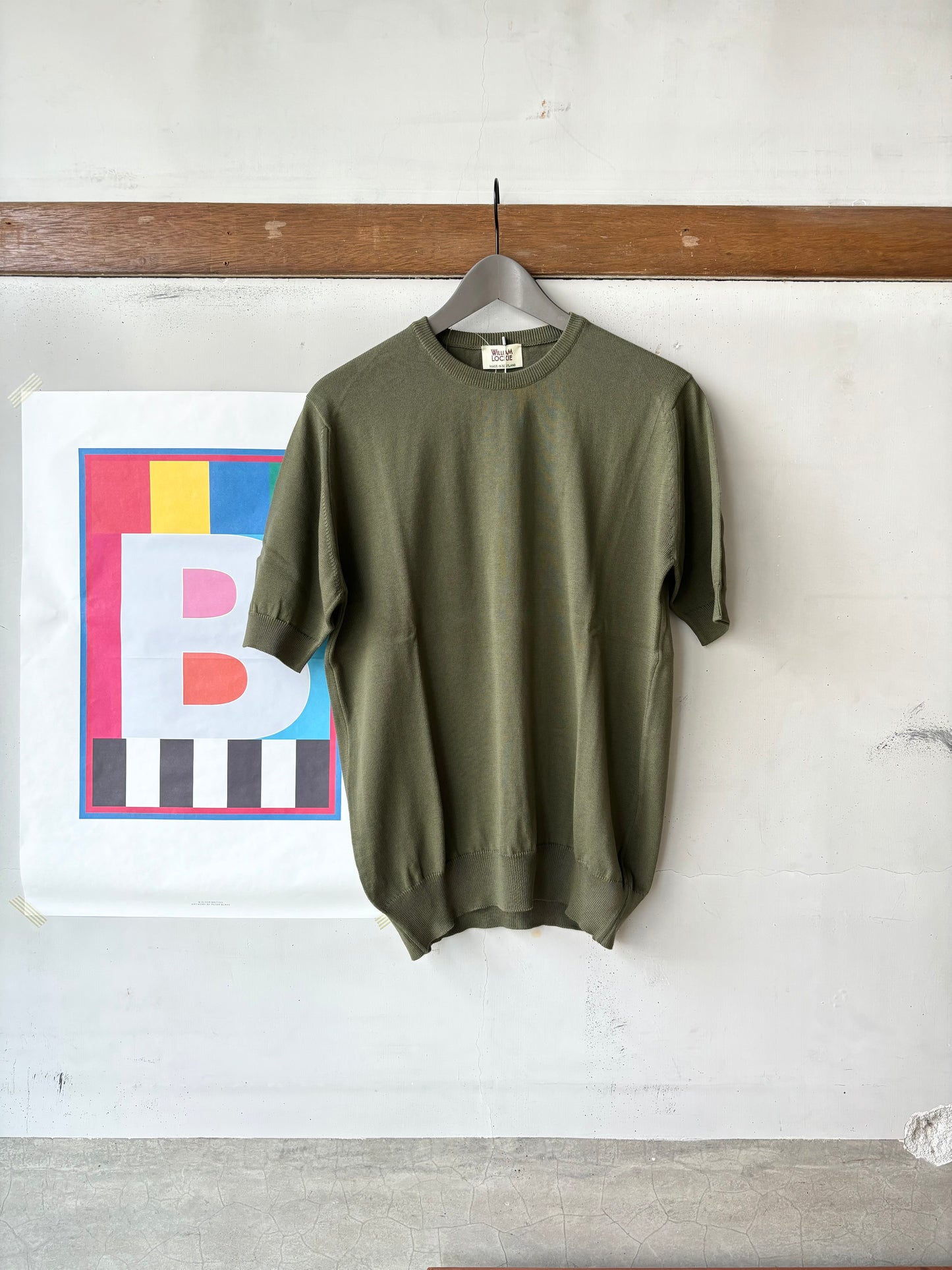 William Lockie 100% cotton short sleeve crew / Olive