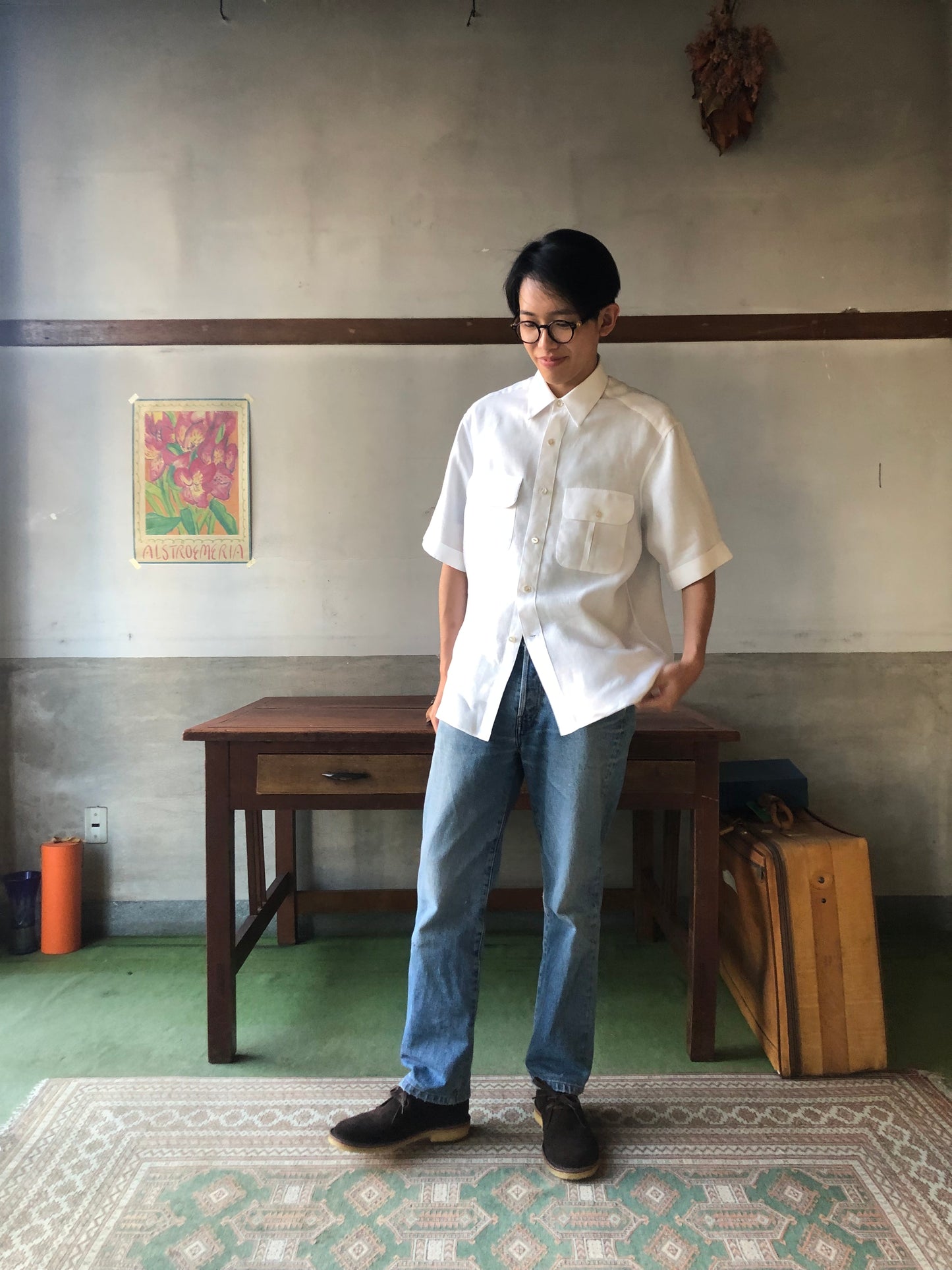 LES LESTON Clapton shirt / Spence Bryson linen / SMALL