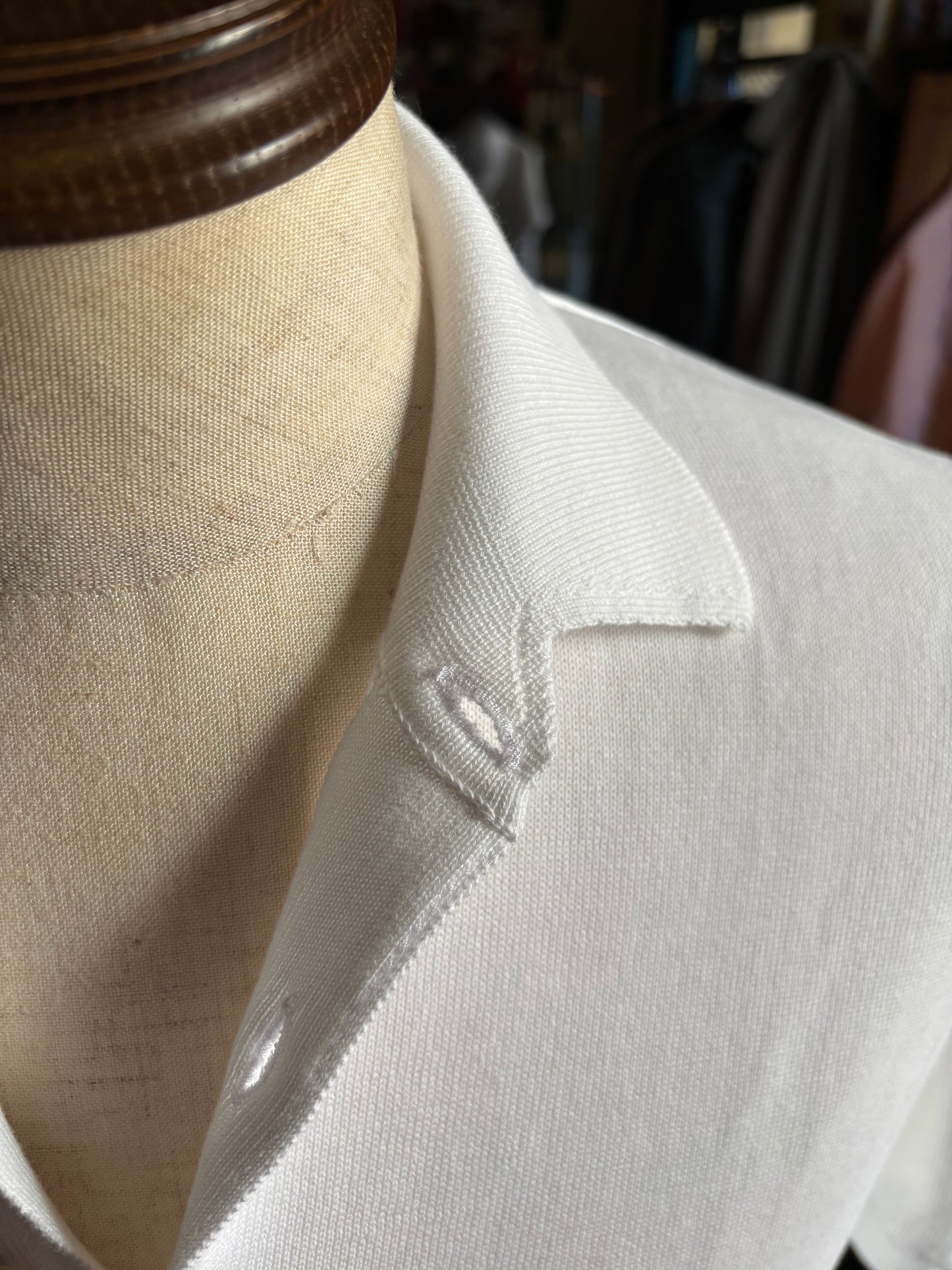 William Lockie small collor polo / White