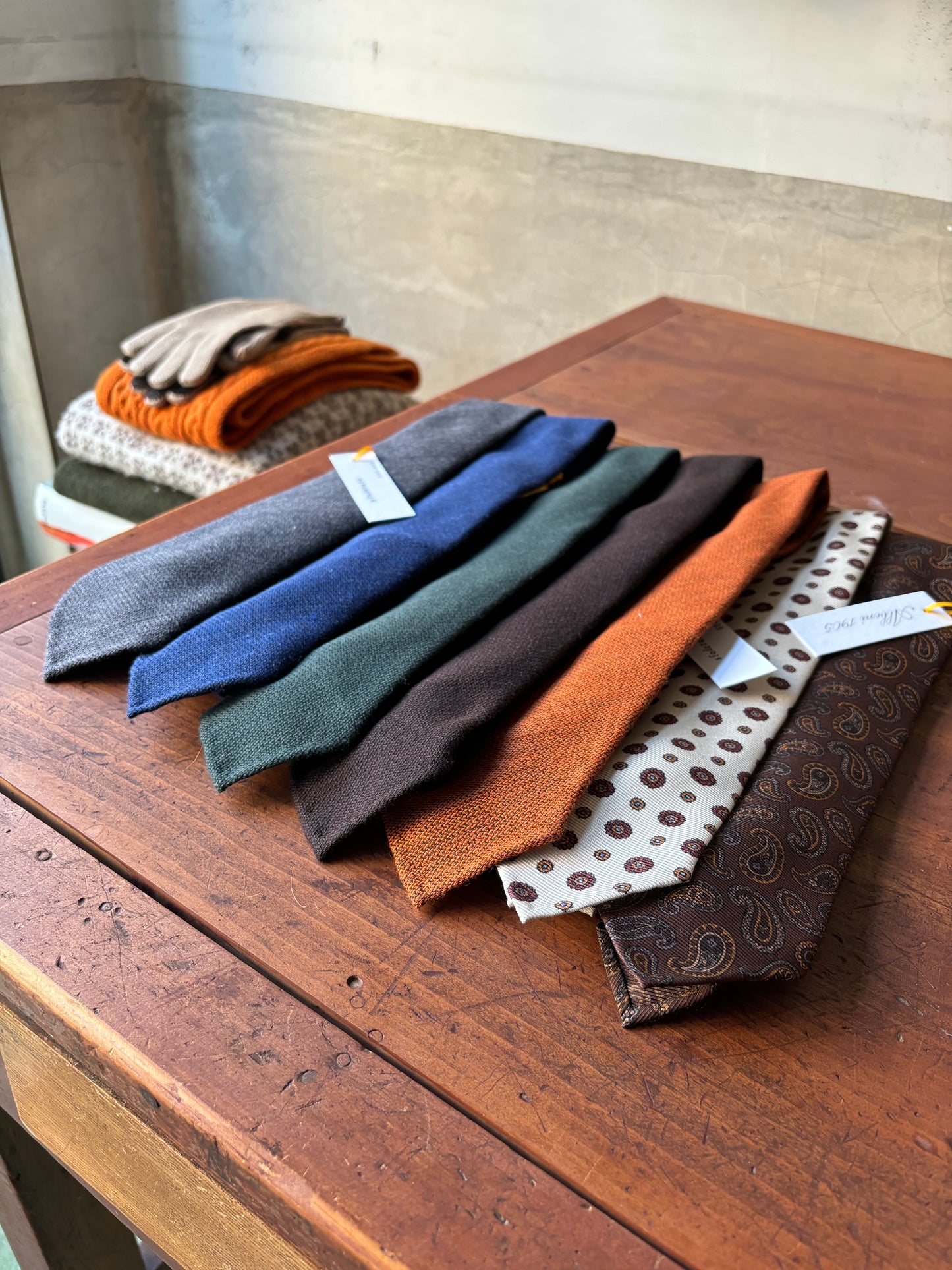 Albeni Milano / Wool Unlined 3fold Tie