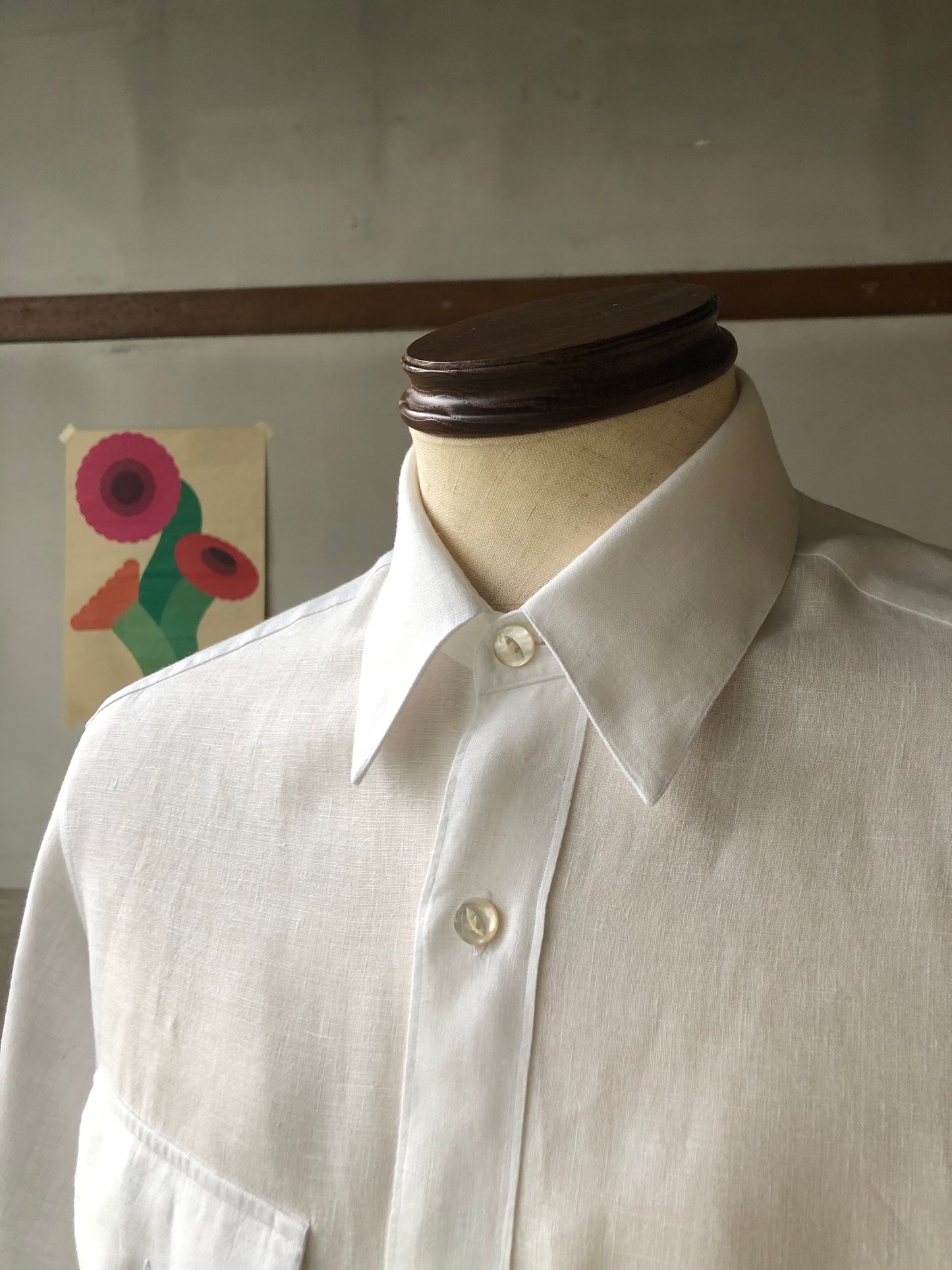 LES LESTON Clapton shirt / Spence Bryson linen / SMALL
