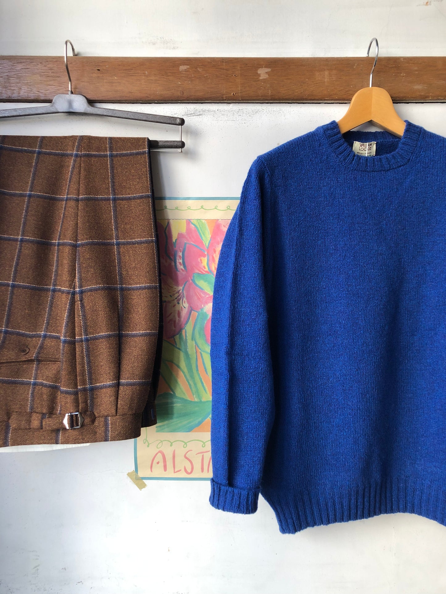 William Lockie unique shetland crew / BLUE / 44