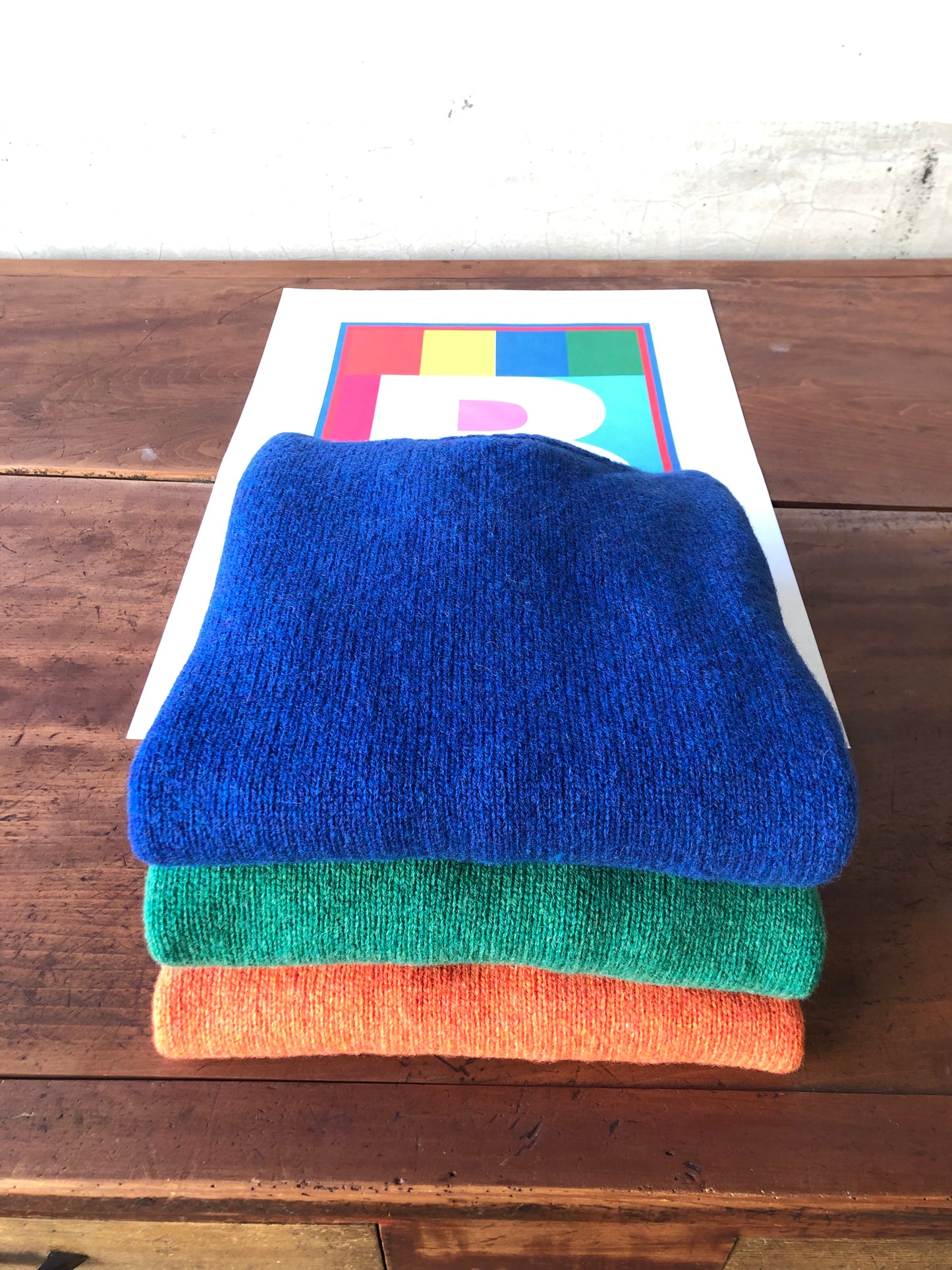 William Lockie unique shetland crew / BLUE / 44