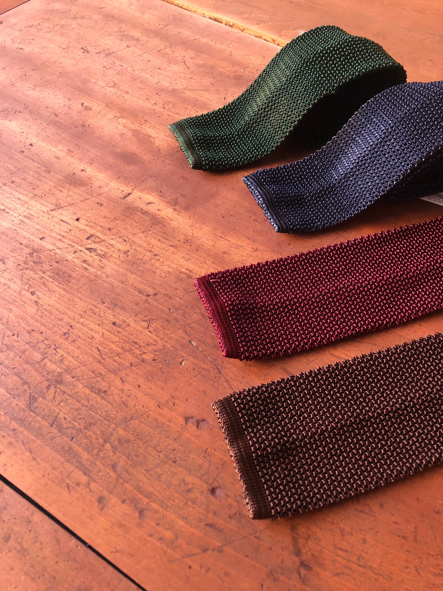 Silk knit tie