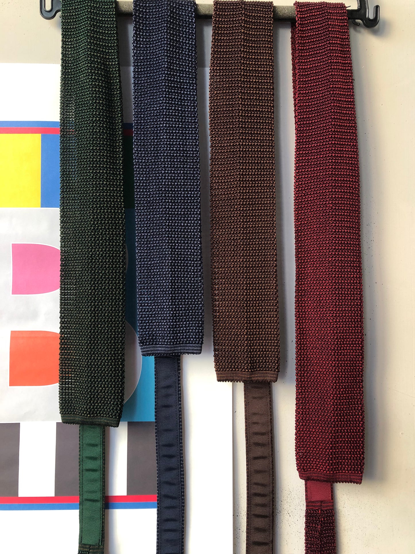 Silk knit tie