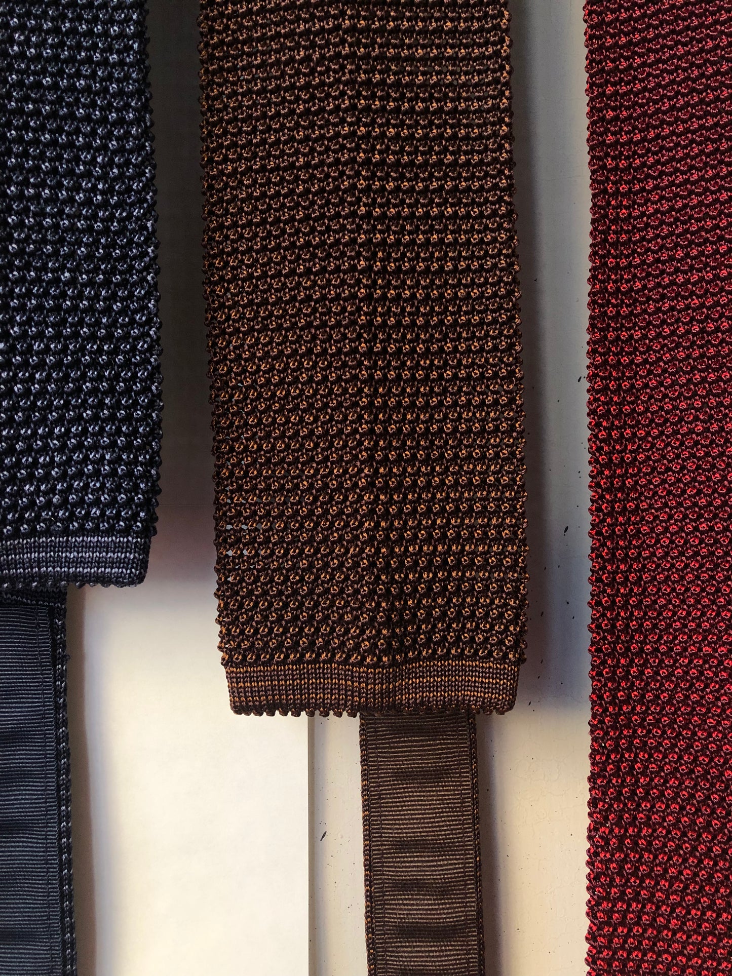 Silk knit tie