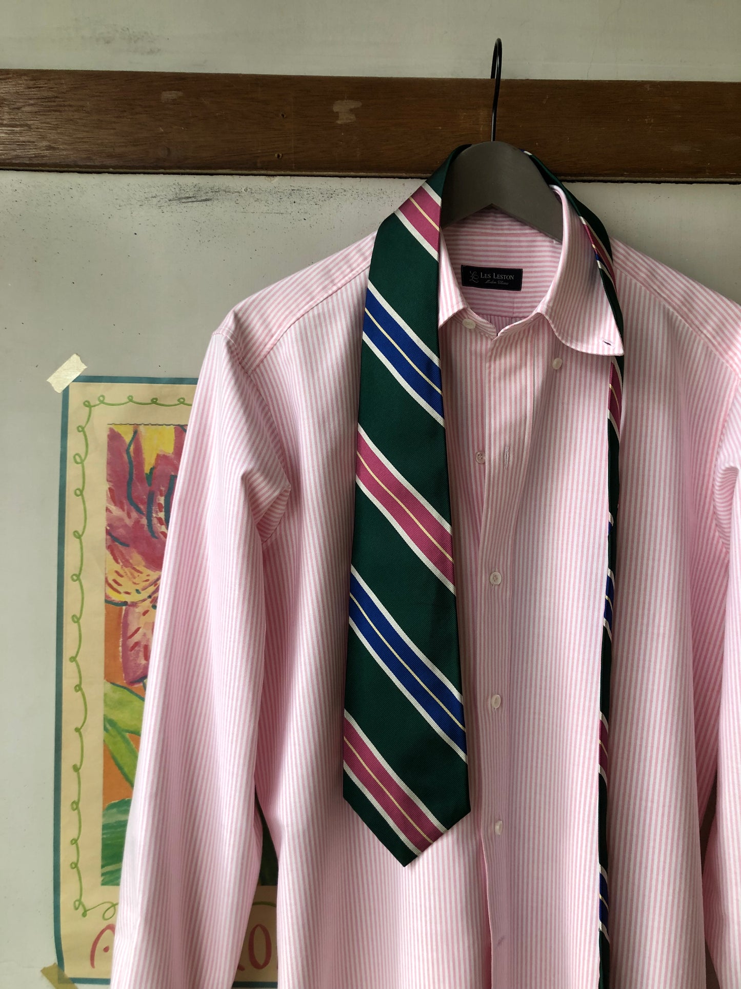 LES LESTON 6buttons front B.D.shirt