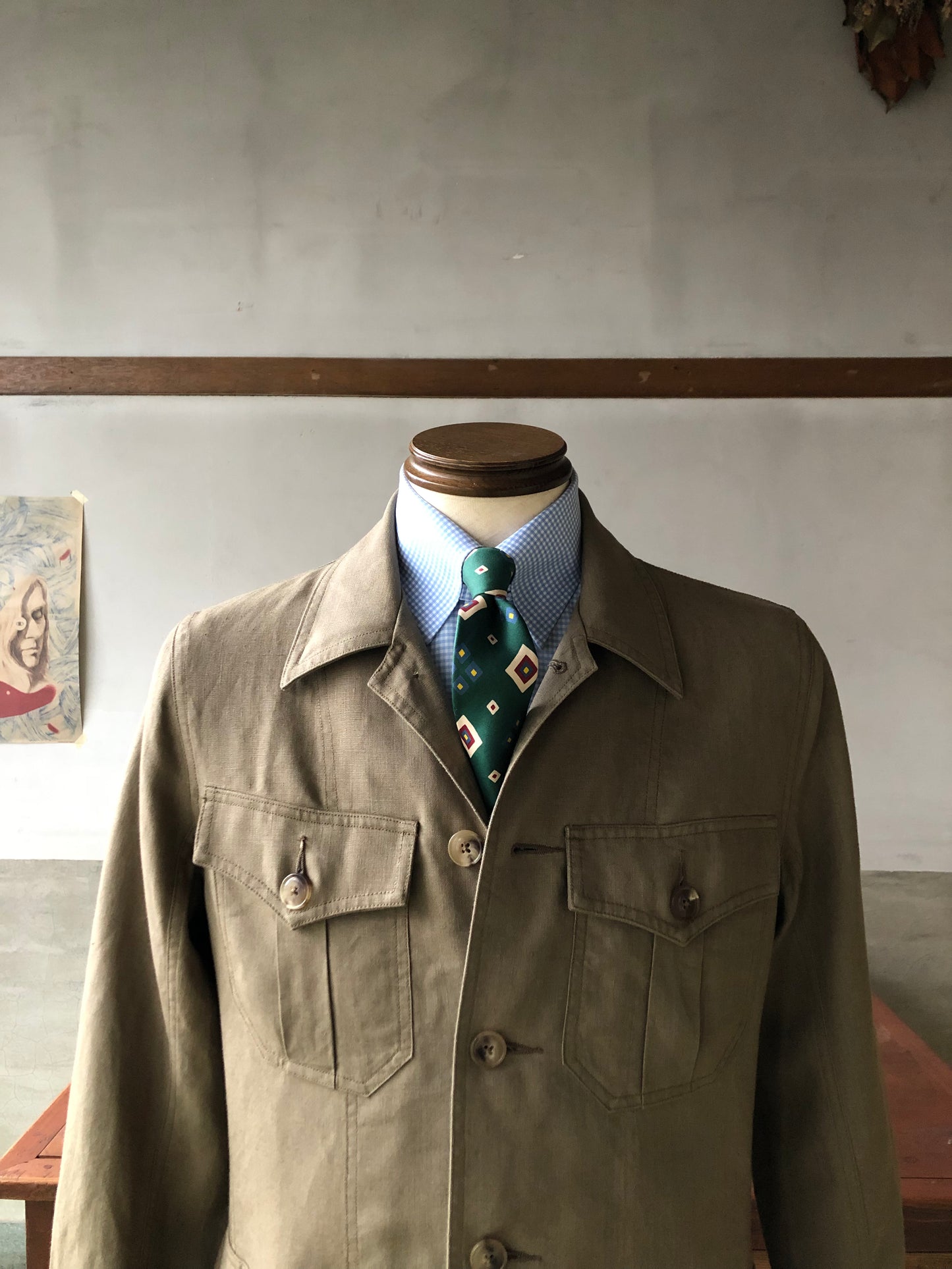 LES LESTON Linen safari