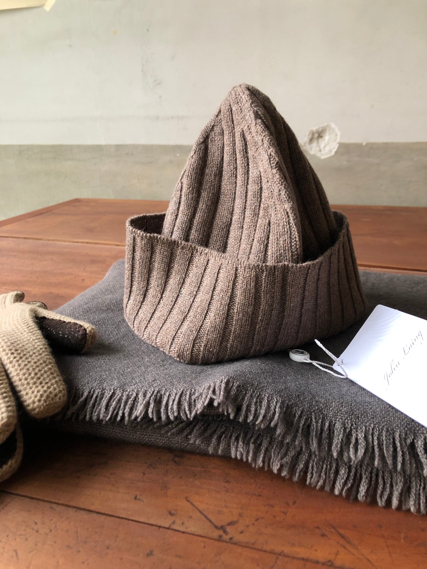 John Laing cashmere beanie