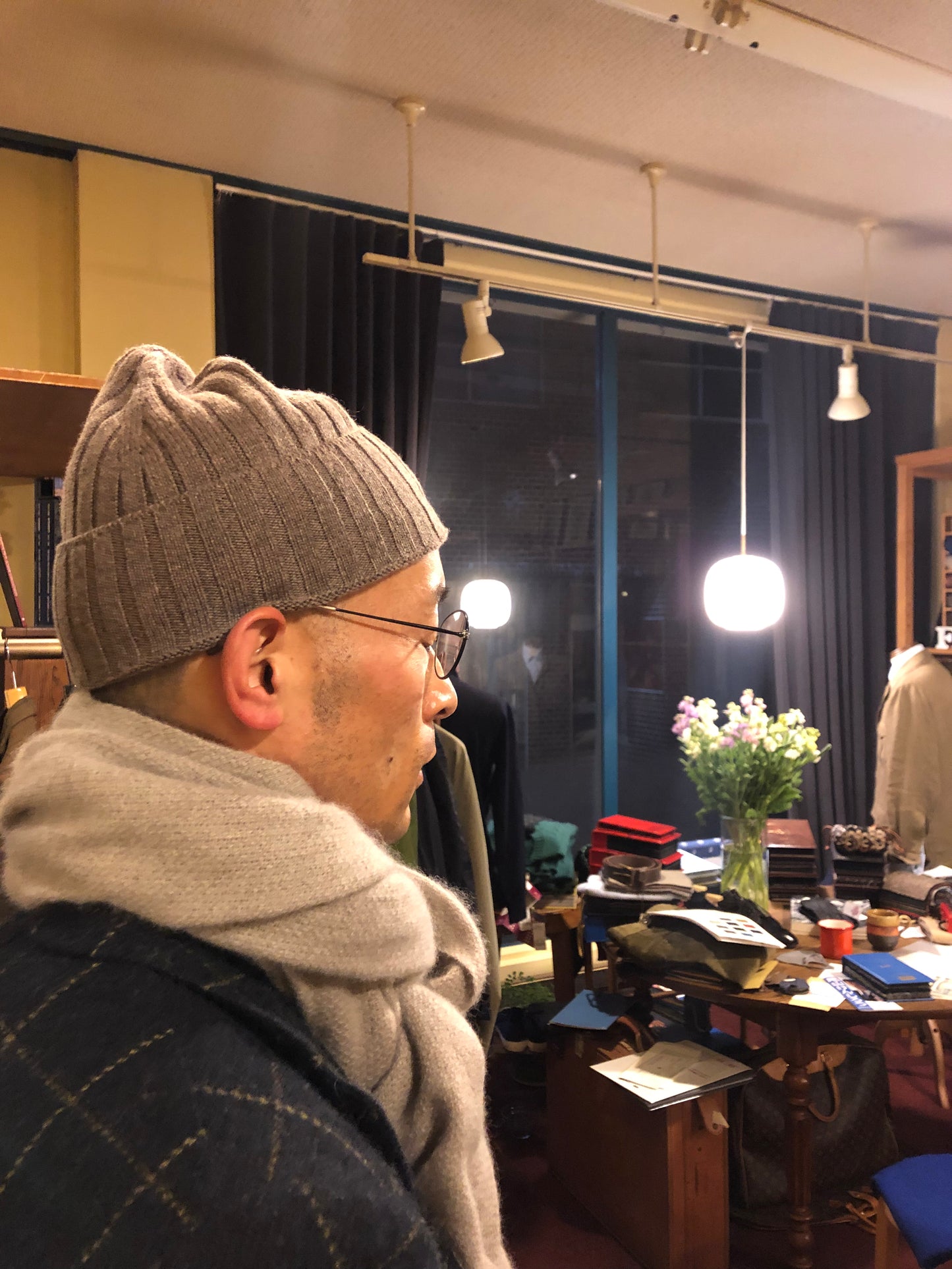 John Laing cashmere beanie