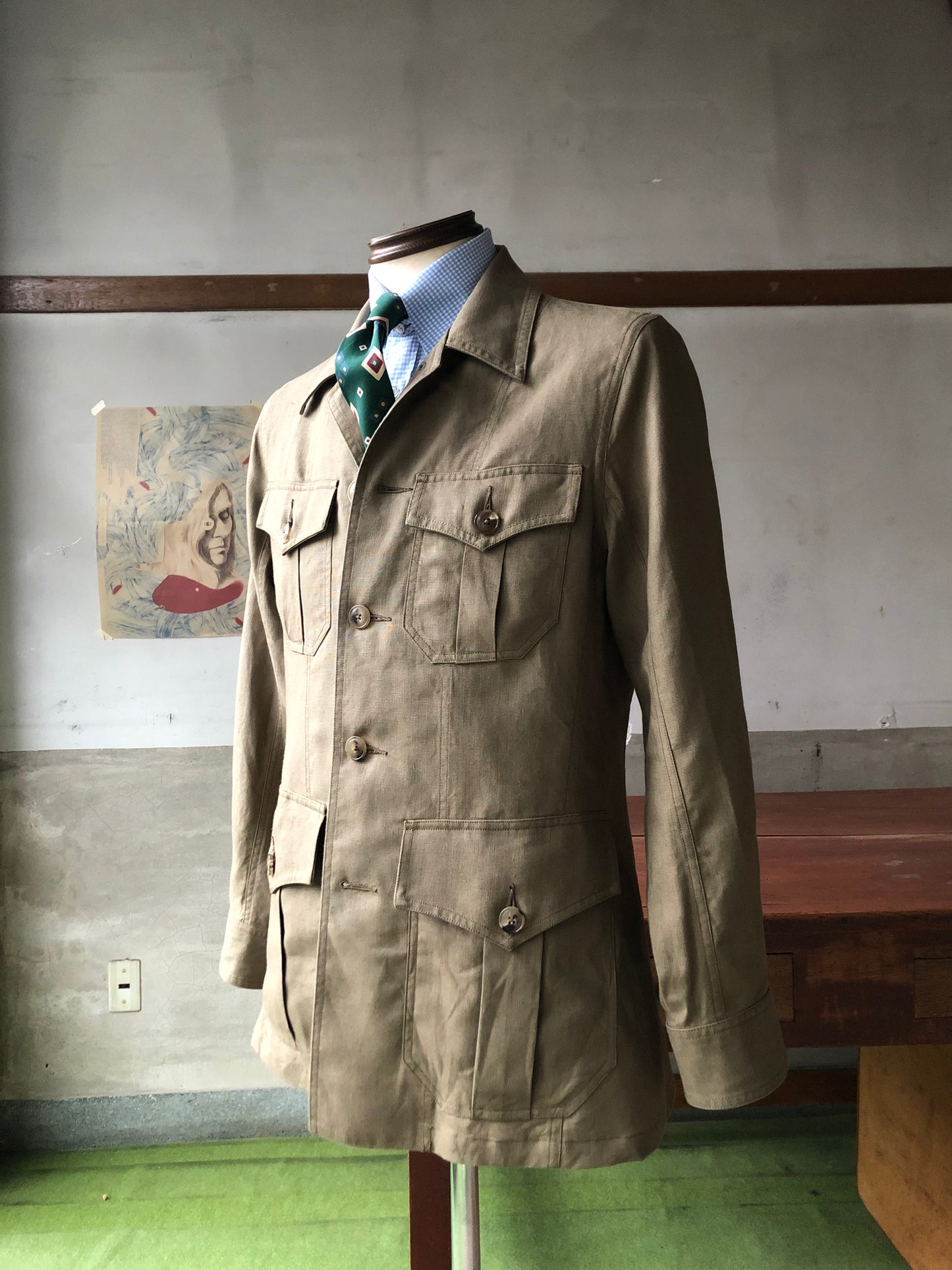 LES LESTON Linen safari