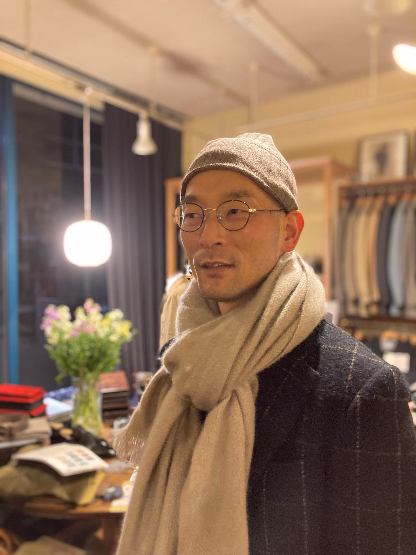 John Laing cashmere beanie