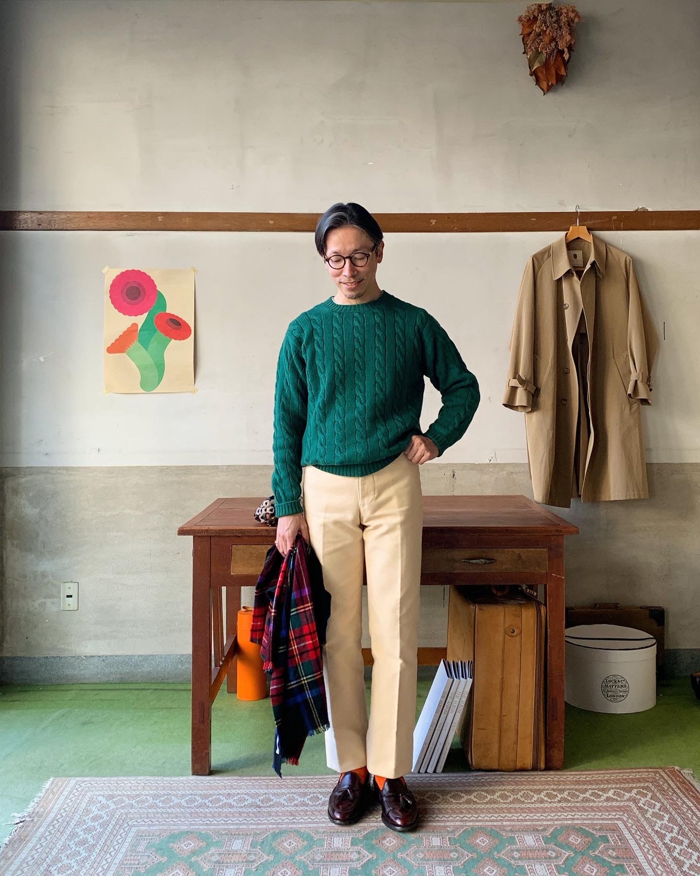 William Lockie 4Ply Cashmere Chunky Crew