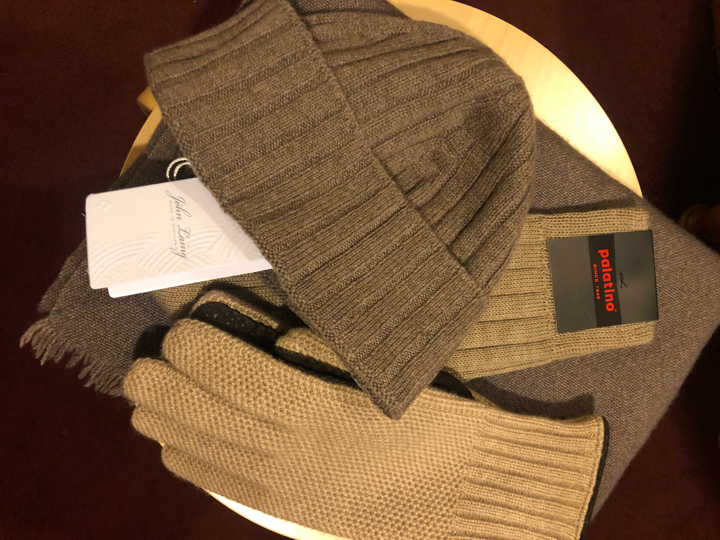 John Laing cashmere beanie