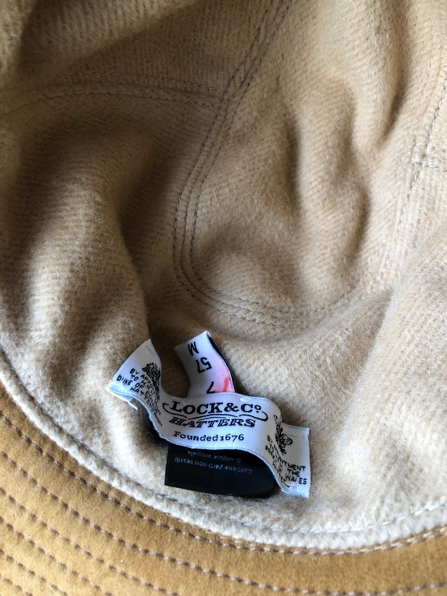 Lock hatters suede sun hat
