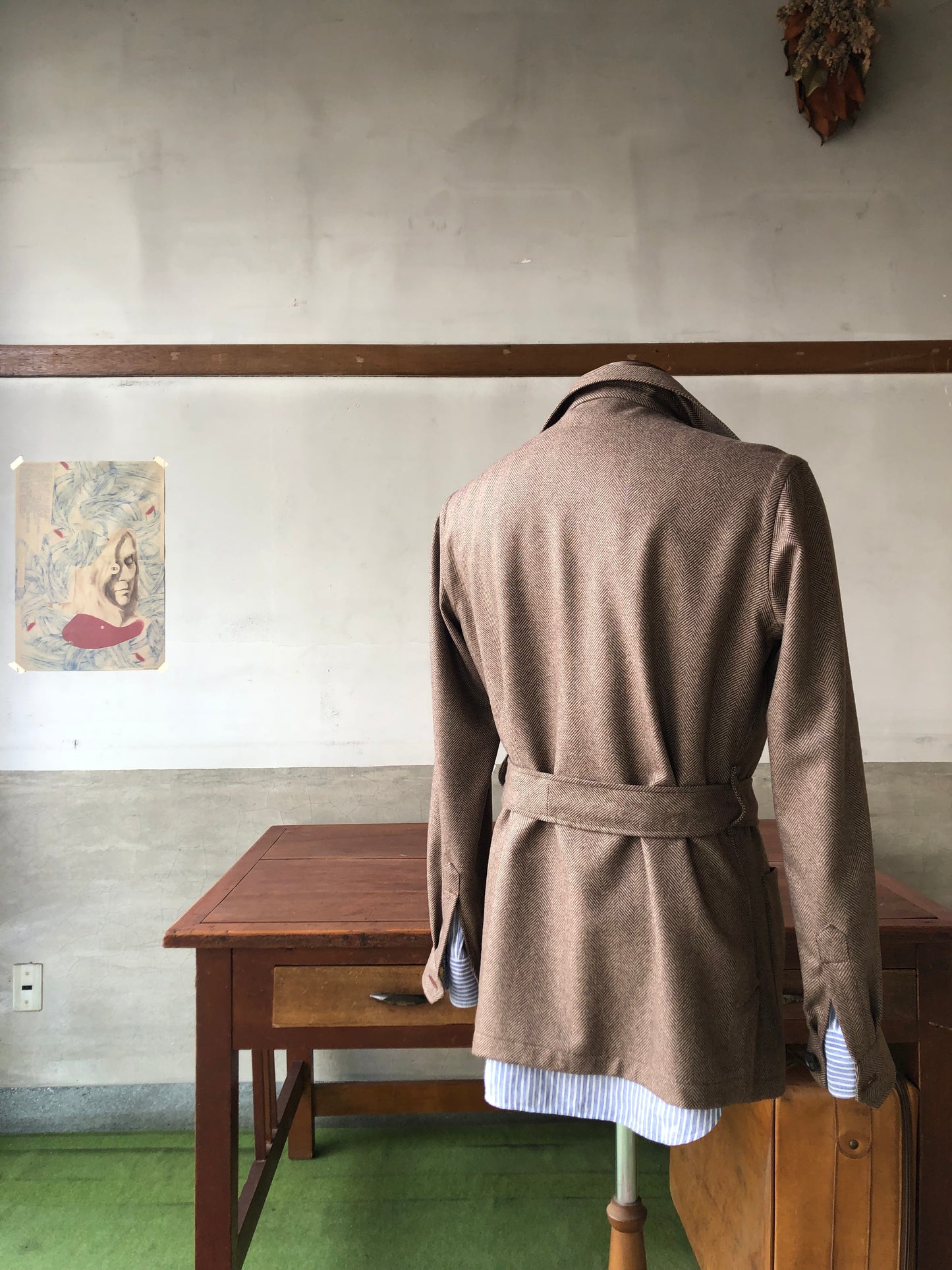 De petrillo cashmere blended wool safari