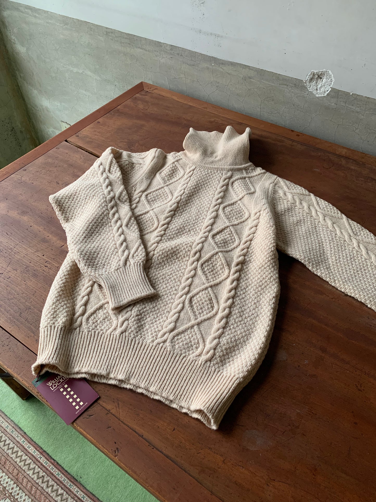 William lockie ARRAN Roll-neck for Lady