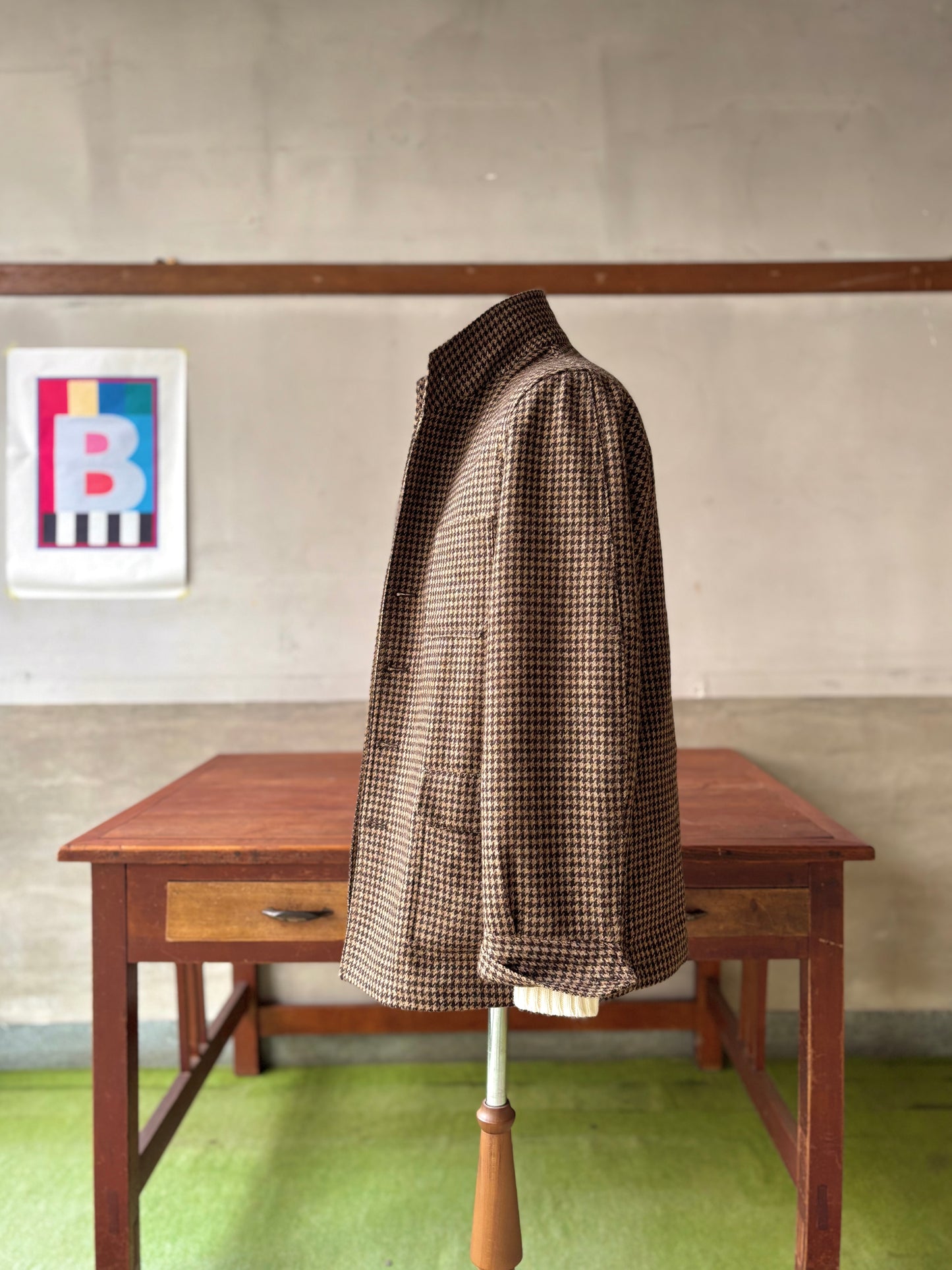 Teba Jacket Brown Dogtooth