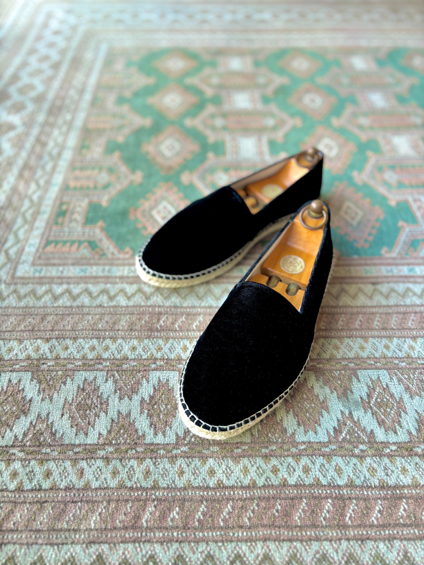 Velvet Espadrille made in Alicante ／ Black