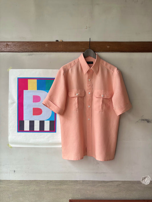 Salmon linen shirt