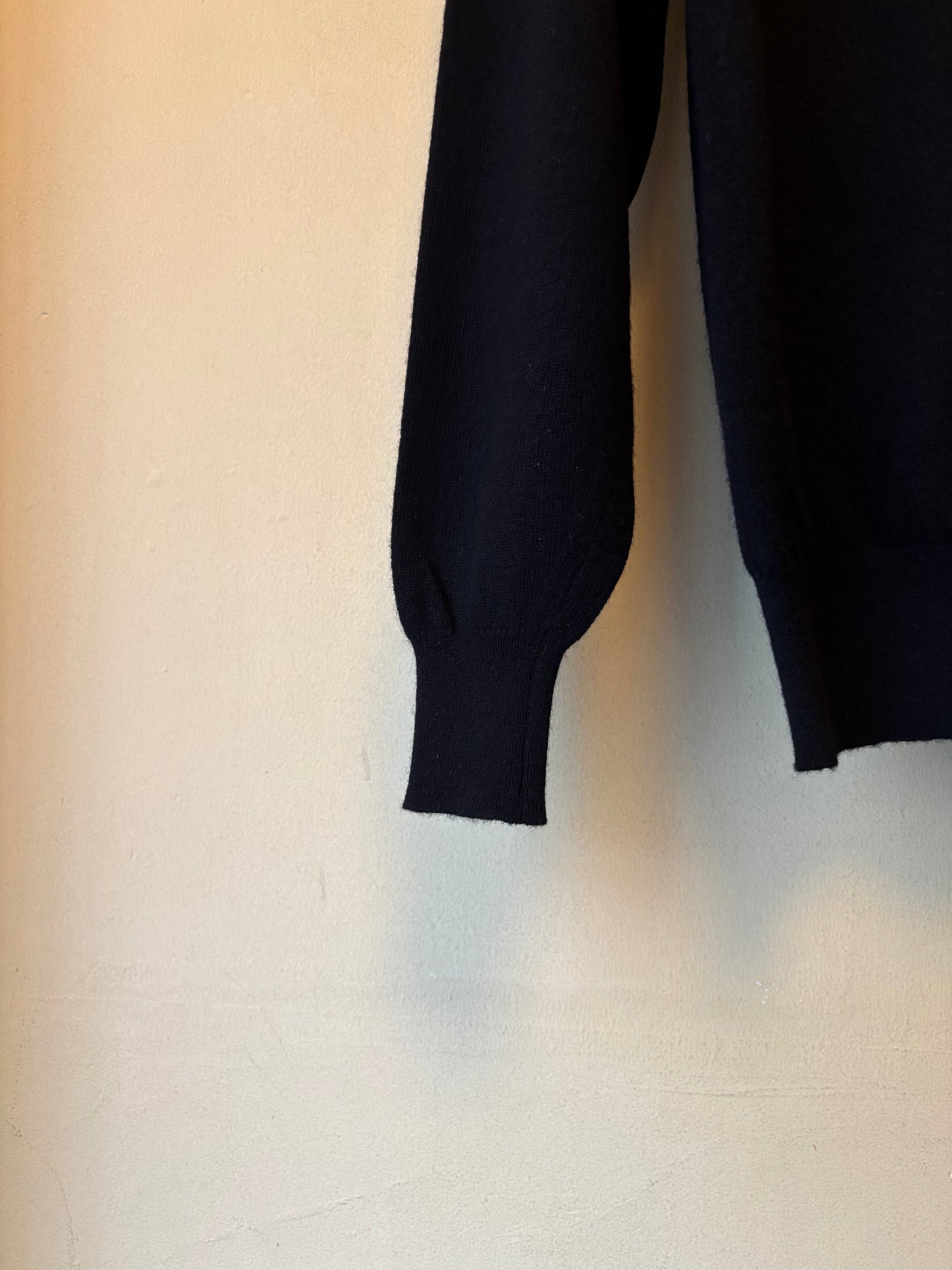 Ballantyne Cashmere Black Mockneck / SMALL