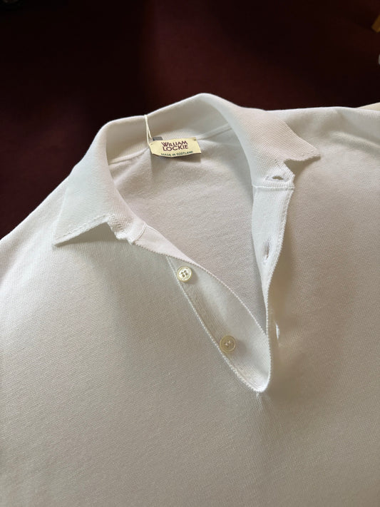 William Lockie small collor polo / White