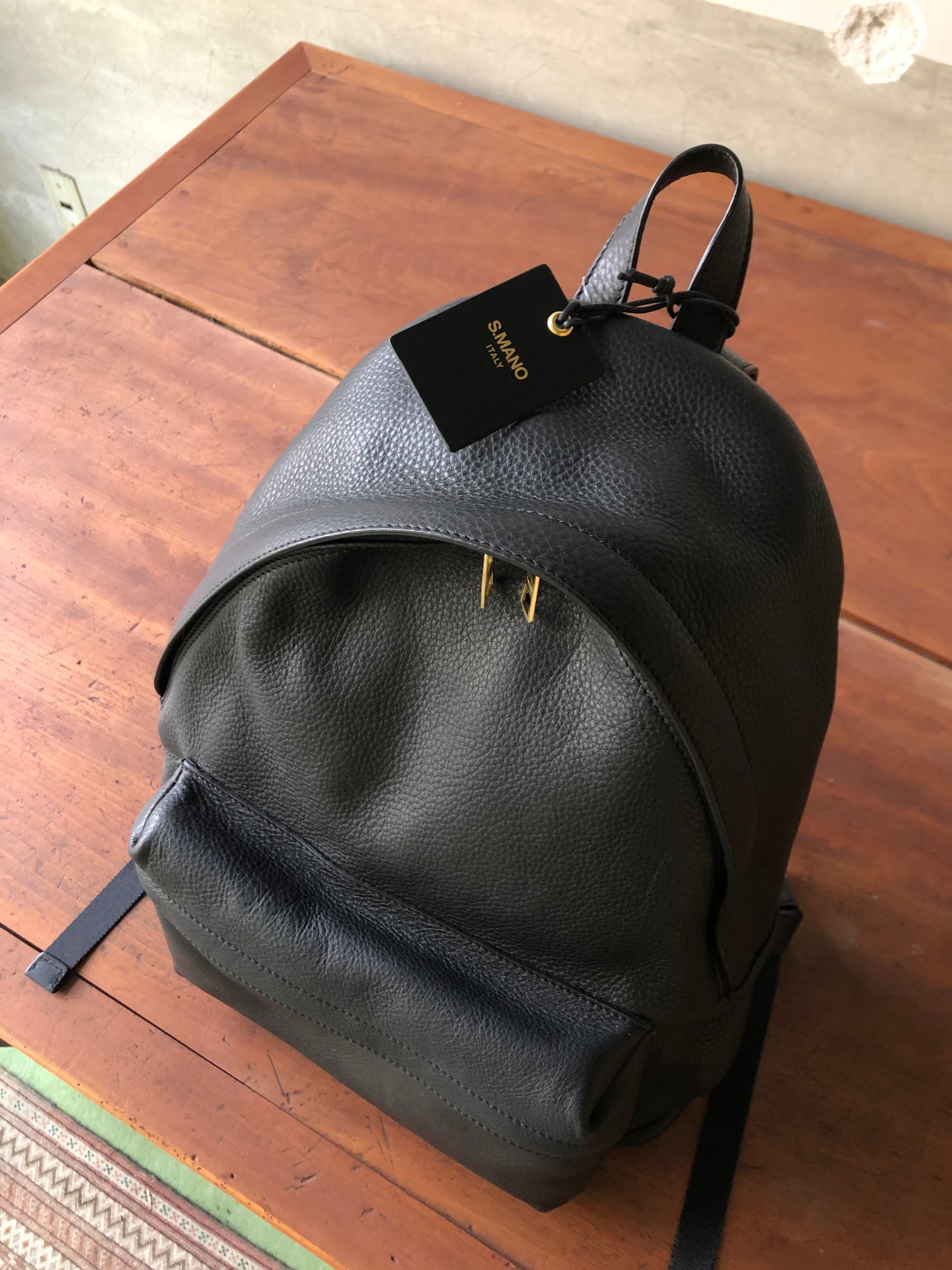 S.MANO Leather daypack – Foggy&Sunny